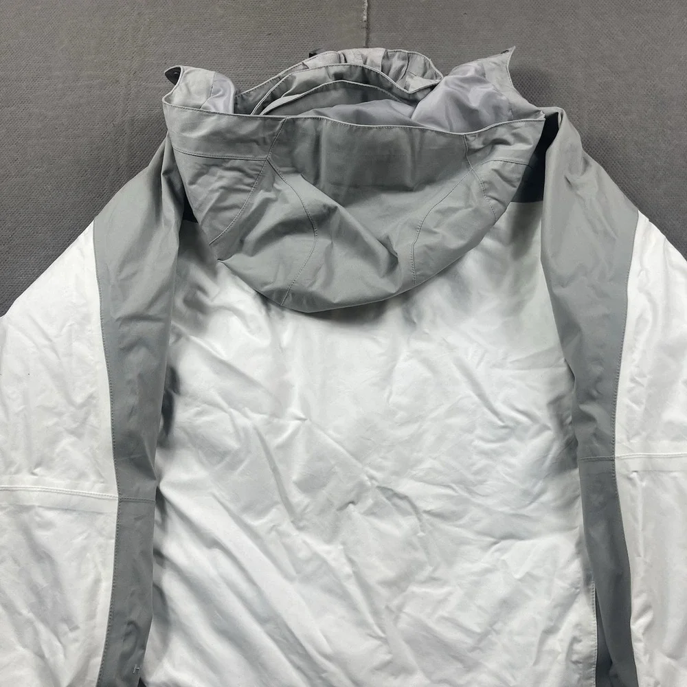 The North Face Jacket Womens XL Dryvent Gray Nylon Full Zip Hooded Outdoor Coat